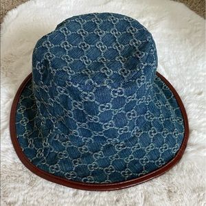 Denim Gucci Bucket Hat